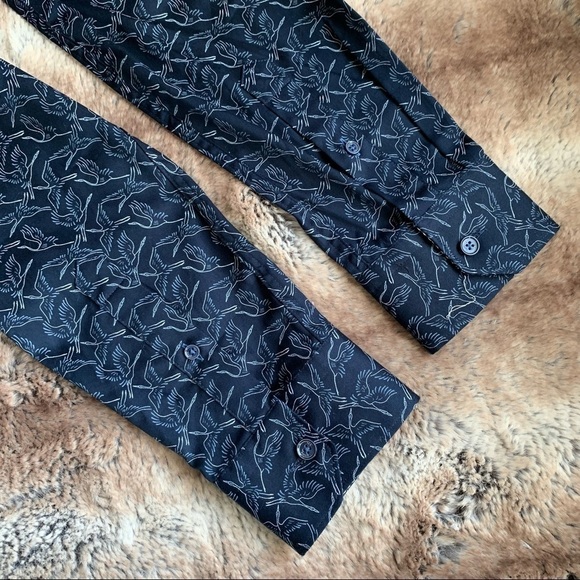 Ted Baker Twinkel Bird Print Shirt Navy - Picture 5 of 12